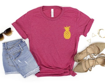 Ethiopia Flag Pineapple Toddler Baby Girl Short Sleeve Graphic Tee Tops