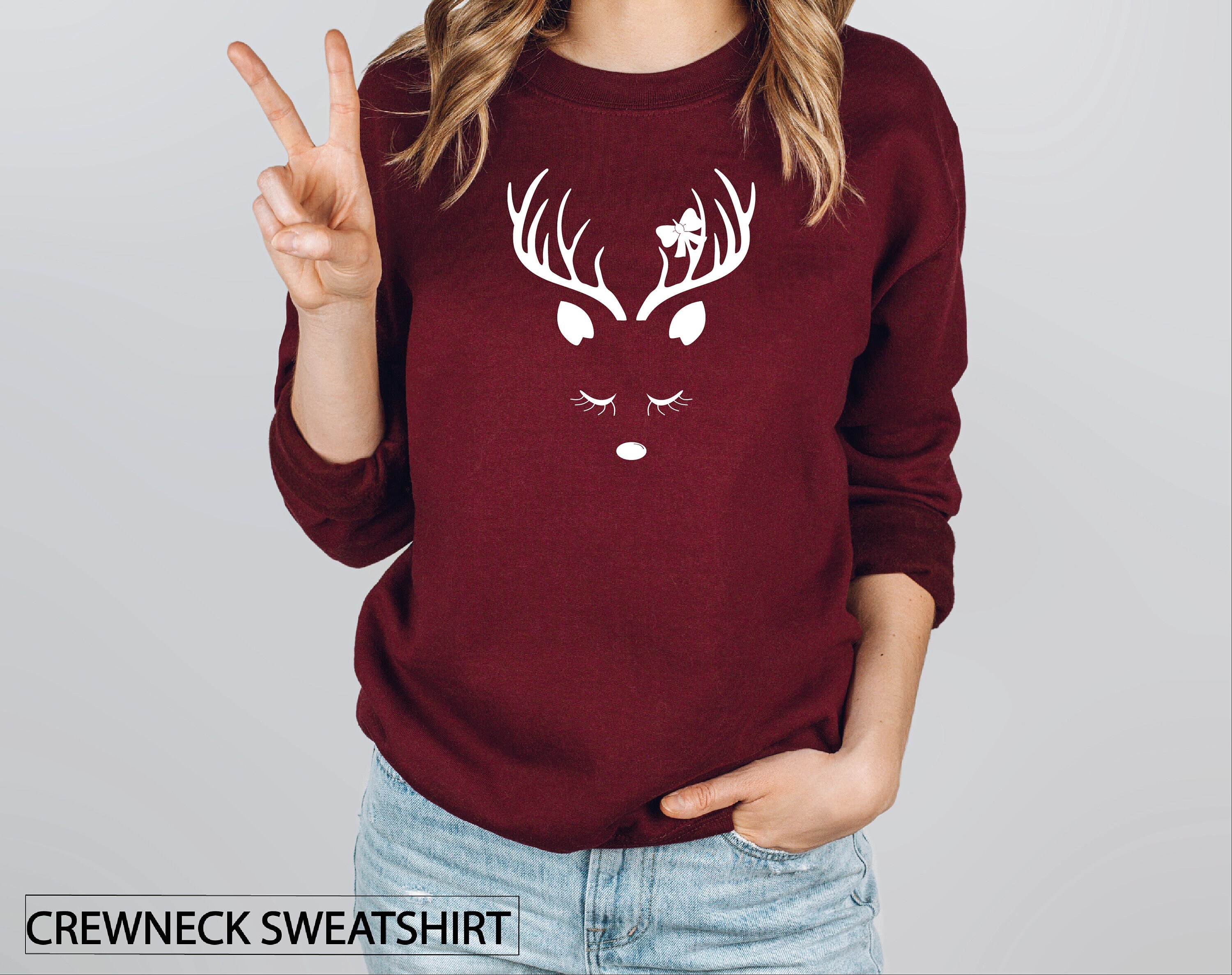 reindeer comfy sweatshirt