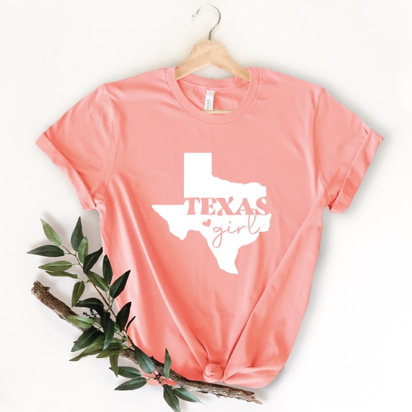 Texas Girl Tee Graphic T-Shirt, Racerback, Southern Girl, Texas Home State Shirts, Texas Pride Shirt, Texan T-Shirt, Youth Kids Shirt, Cute