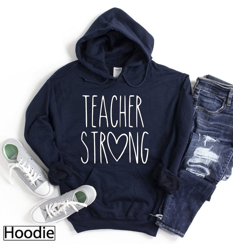 Hoodie, Teacher Strong, Quarantine and Teach Shirt, Quarantine Teacher Shirt, Distance Learning Teacher, Teacher Tee, Hooded Sweatshirt 