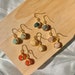 Wire Wrapped Dangle Earrings | Natural Stone Dangle Earrings | Semi-Precious Stone Jewelry | Simple Wedding Earrings | Fun Gemstone Jewelry 