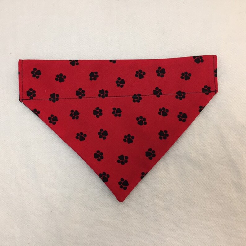 Pawprints REVERSIBLE /& OVER the COLLAR Dog Bandana dog clothing Free Shipping puppy pet clothes