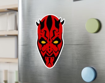 Darth Maul Star Wars Sticker, Sci-Fi Vinyl Decal, Galactic Empire Laptop Sticker, Rebel Alliance Car Decal, Gift for Star Wars Fans, Space