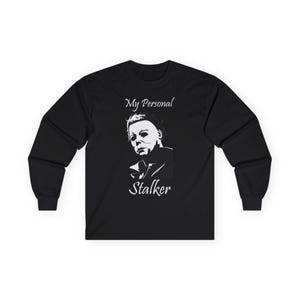 Michael Myers Unisex Long Sleeve T-Shirt, Horror Movie Tee, Halloween Shirt, Scary Graphic Top, Classic Film Apparel
