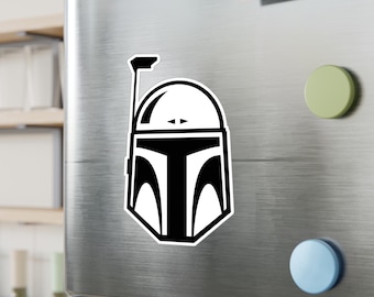 Boba Fett Star Wars Sticker, Sci-Fi Vinyl Decal, Galactic Empire Laptop Sticker, Rebel Alliance Car Decal, Gift for Star Wars Fans, Space