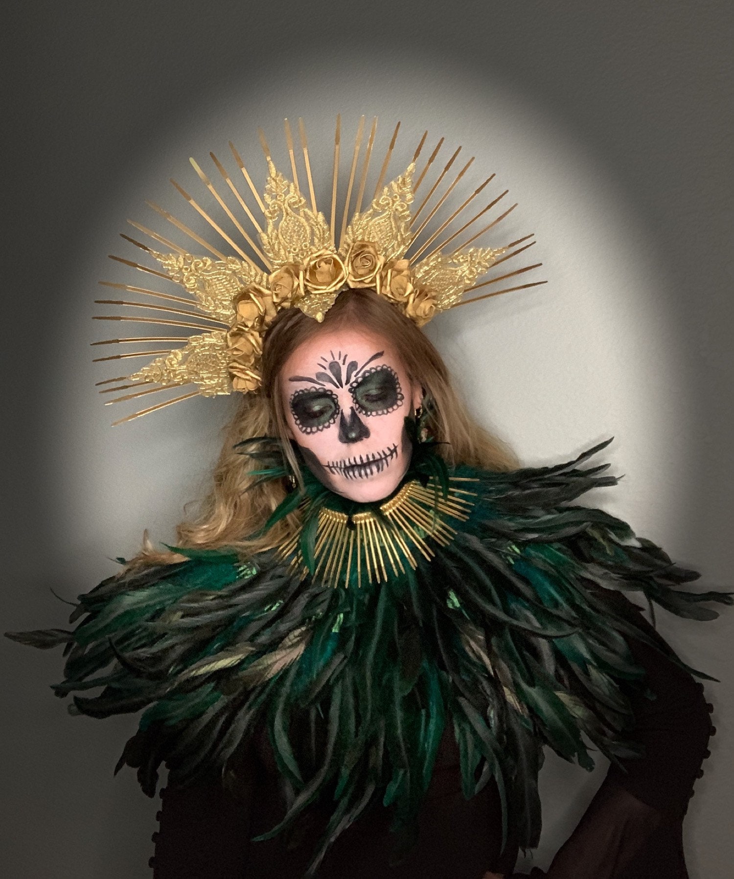 spiky crown headpiece