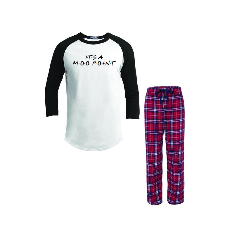 Friends TV Show Shirt It/'s A Moo Point Womens Baseball Shirt Pajamas