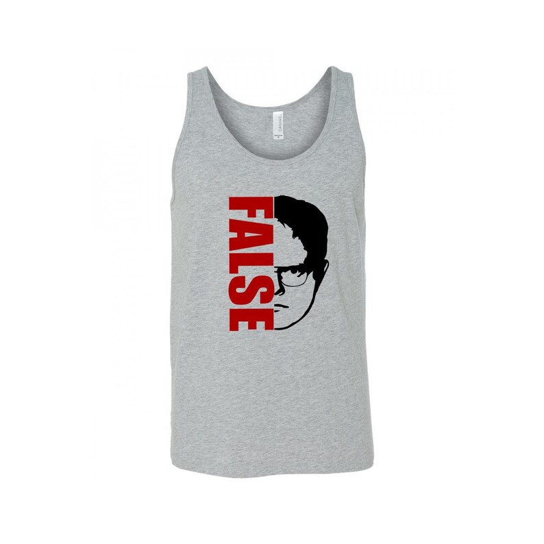 Red The Office Dwight False Mens Tank Top