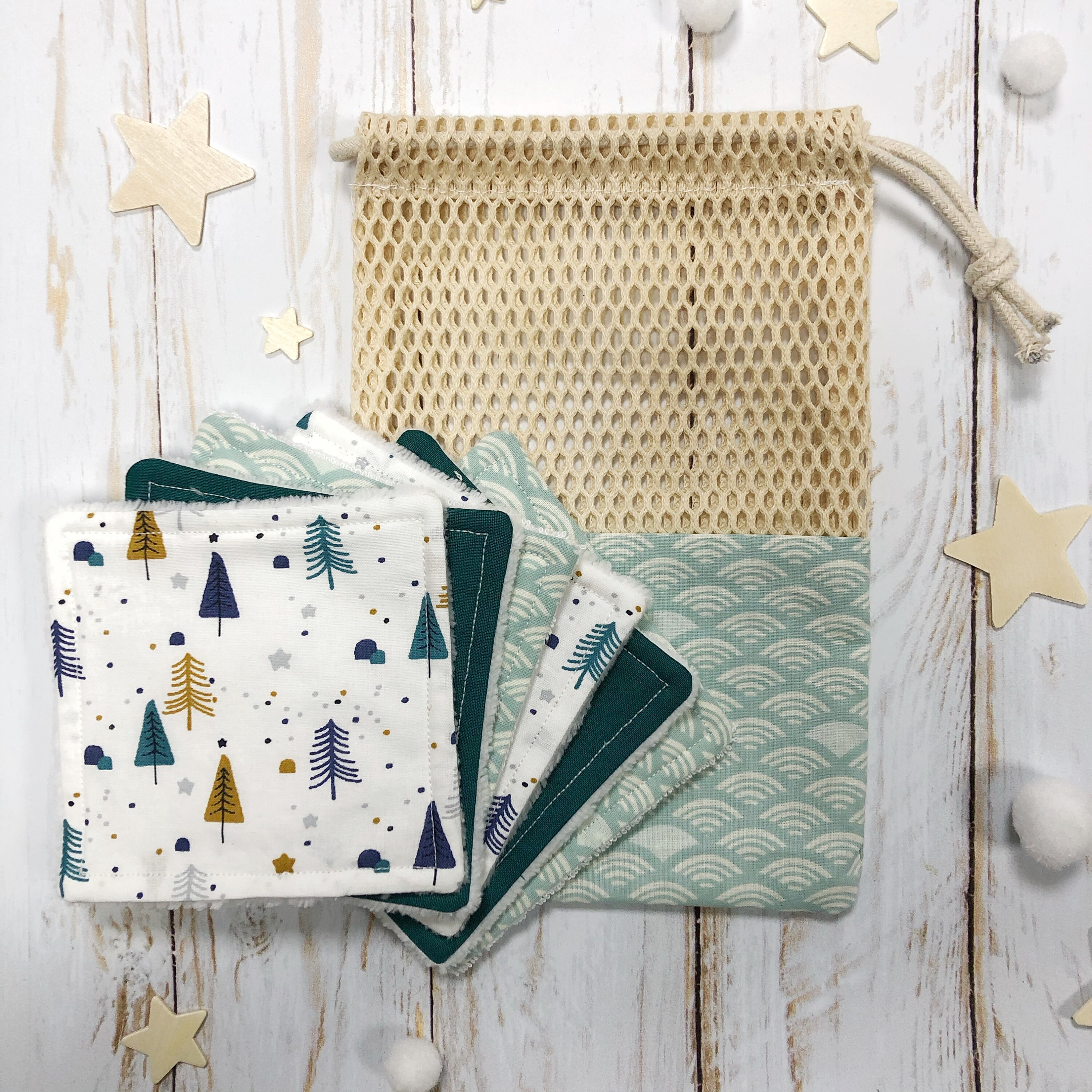 Lingettes Lavables/Debarbouillettes Lingettes Bébés Démaquillantes en Éponge