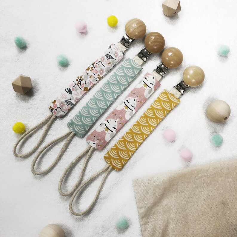 Attache-sucette LOVI Porte-tétine | 0m | Forme Ronde Sûre | Empêche La Sucette De Se Perdre | Collection Indian Summer Boy