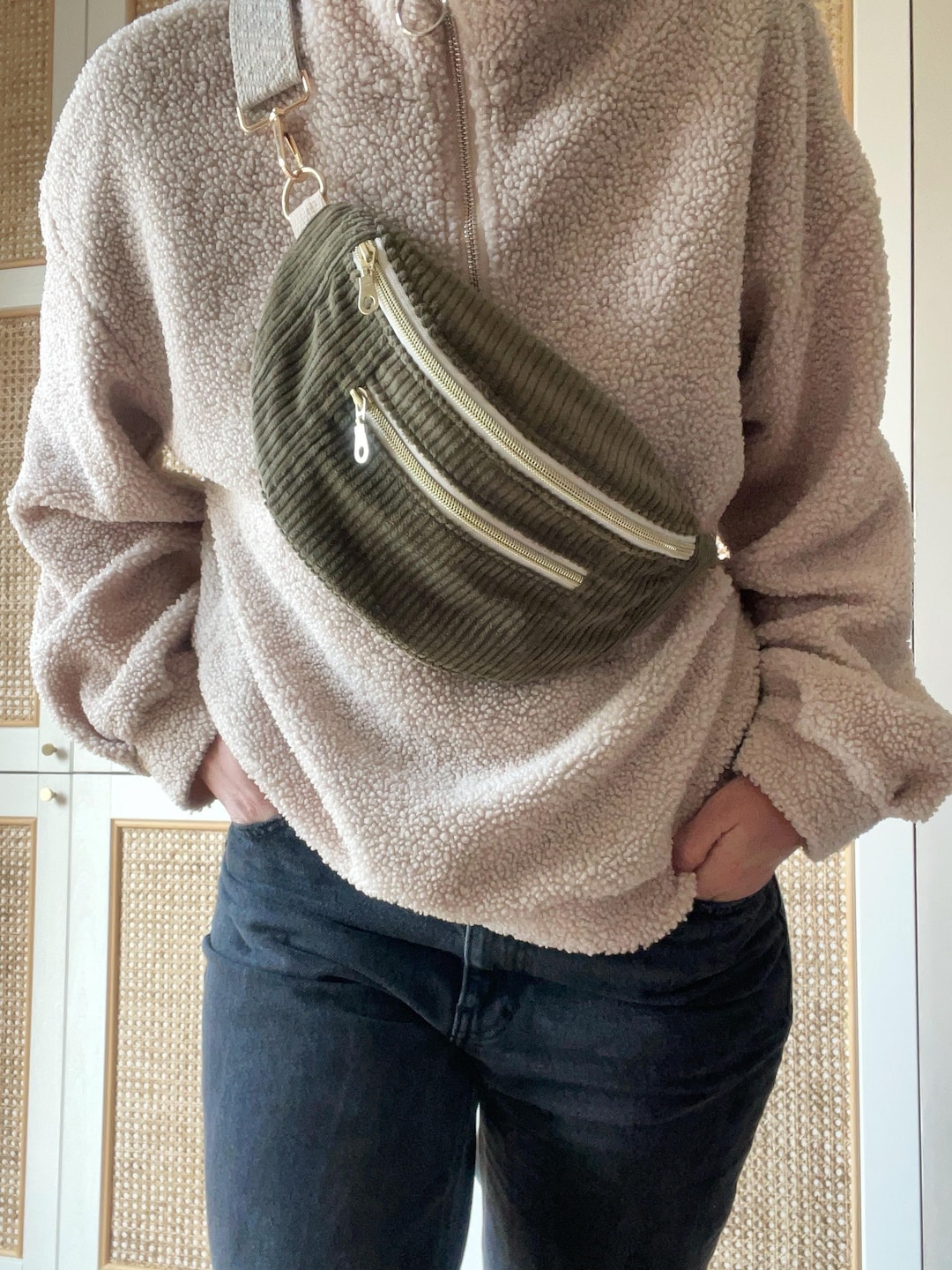 Banane XL Adulte / Velours côtelé