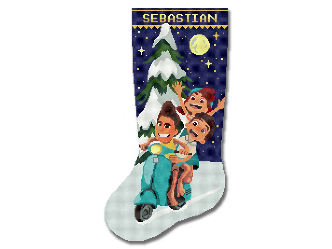 CrossStitchStyleArte, Cross Stitch Christmas Stocking Patterns for Adults,  Personalized Holiday Stockings, Easy Counted Simple Embroidery Pattern for