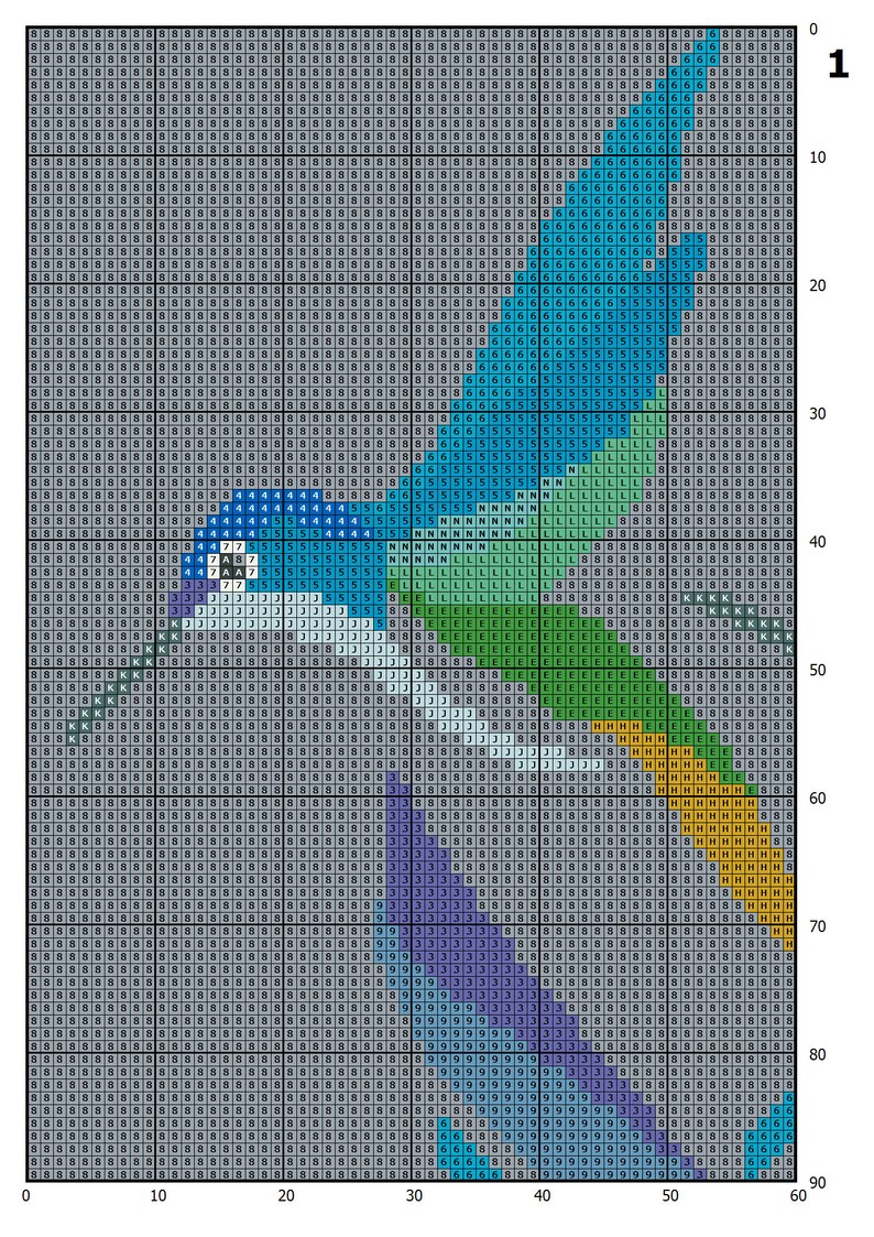 Hummingbird cross stitch patterns PDF modern counted cross Etsy