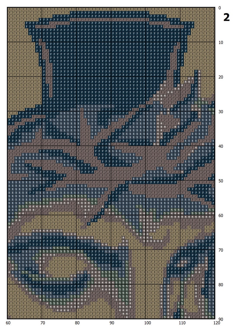 Puede incluir: Un dise&ntilde;o de arte pixelado que presenta una imagen azul y marr&oacute;n de una persona con un sombrero. La imagen est&aacute; compuesta por peque&ntilde;os cuadrados de diferentes colores.