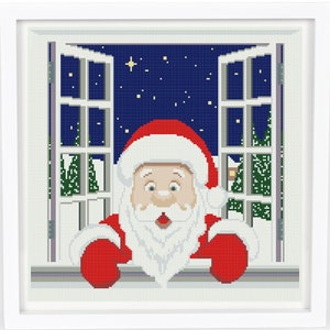 Christmas cross stitch pattern pdf, cross stitch patterns Santa Claus , funny cross stitch pattern, counted cross stitch, Instant Download.