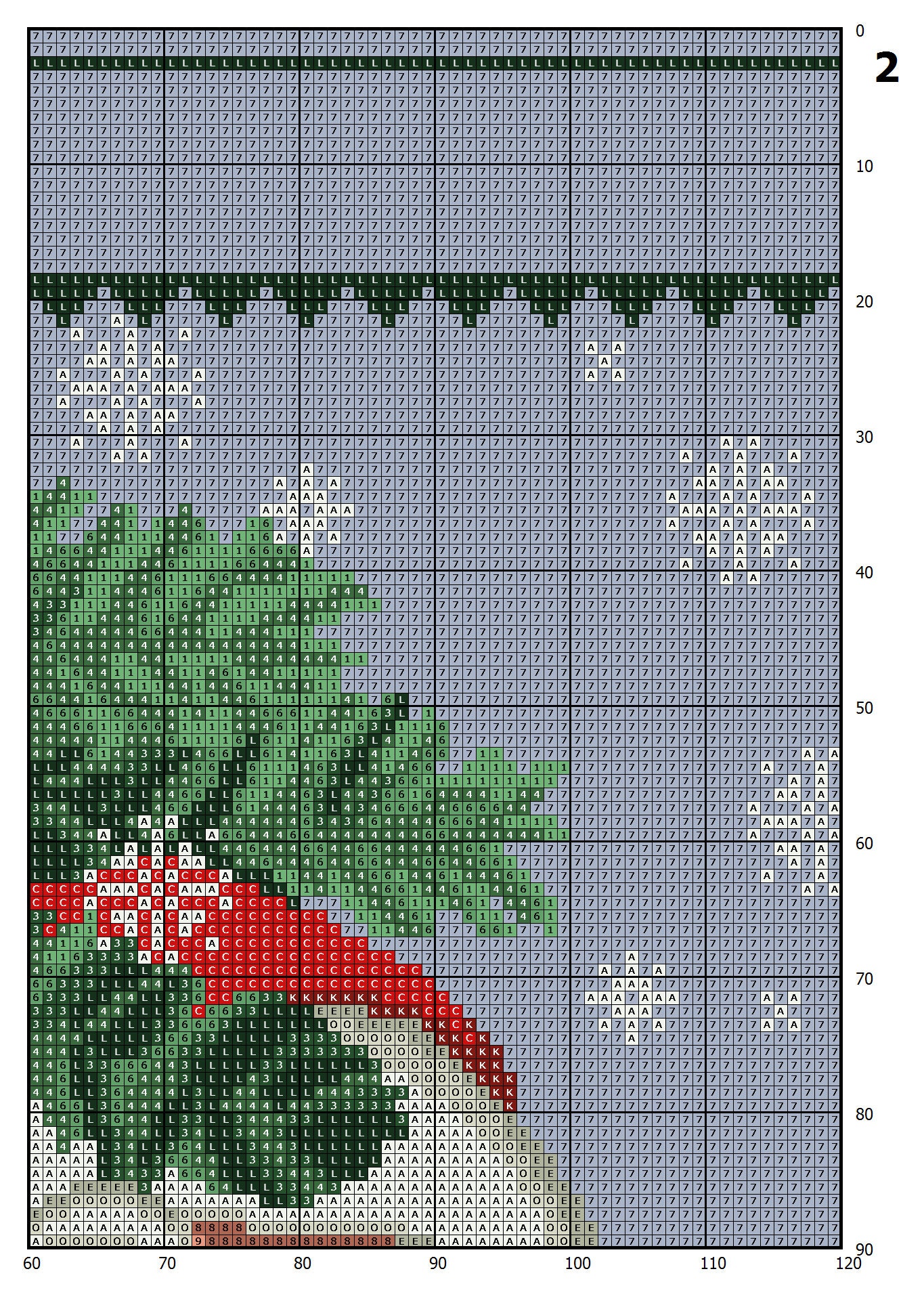 Cross stitch christmas stocking