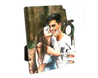 Personalised Love Photo Plaque with stand