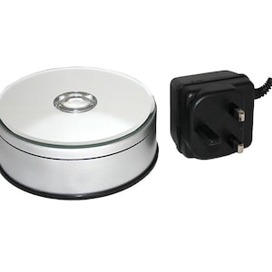 Rotary Multi Coloured Premium Quality LED Light Base 11 or 8cm with UK Power Supply