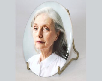 Personalised Ceramic Photo Memorial Plaque
