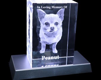 3D Photo Crystal Extra Large 150x100x80mm Personalised Lasered Block