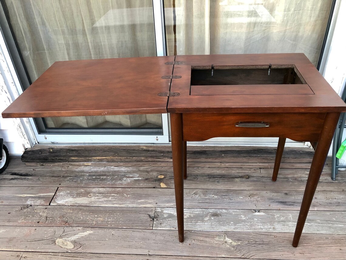 Vintage Sears Roebuck Sewing Machine Table Etsy