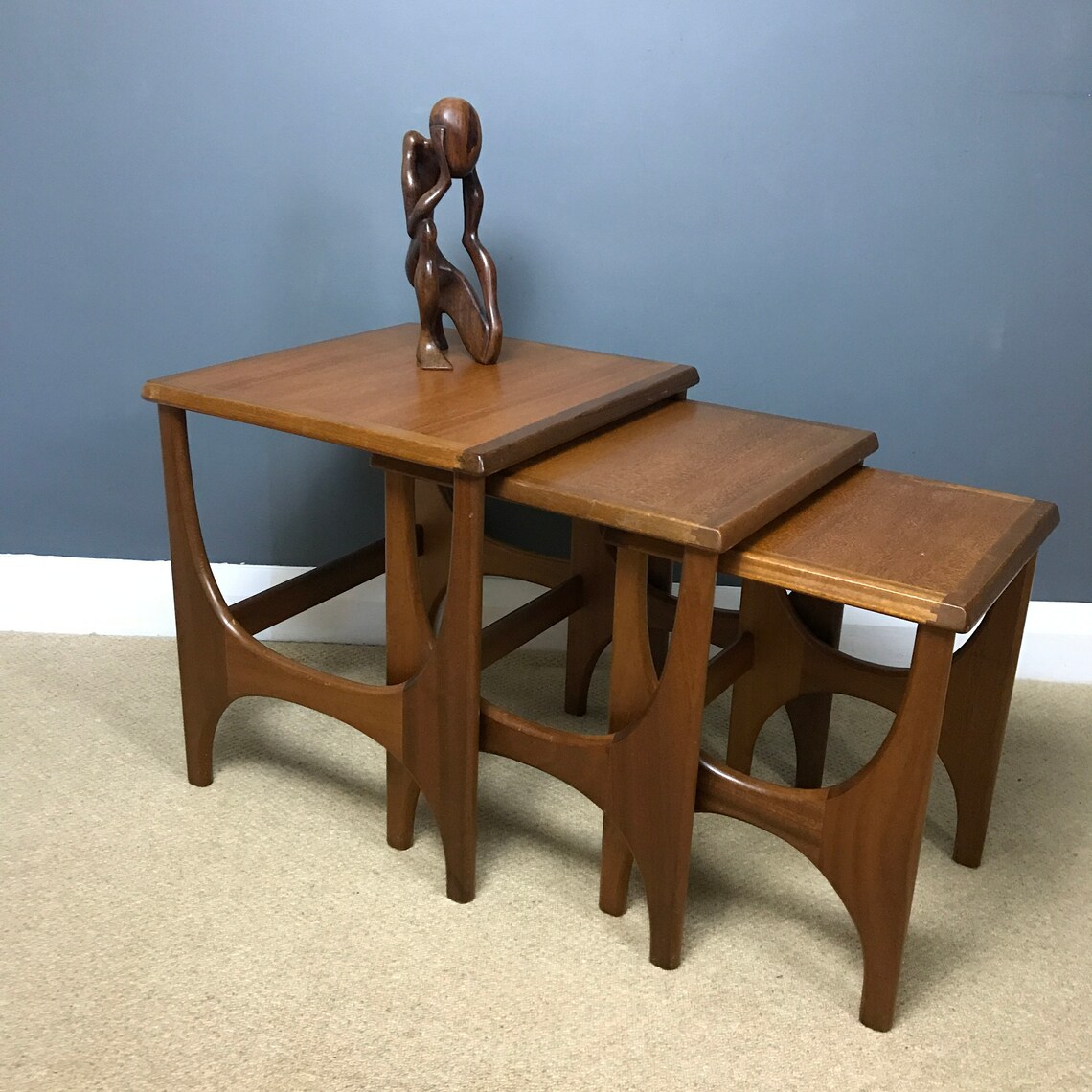 Mid Century Nest/Side Tables by Stonehill Furniture Co Etsy