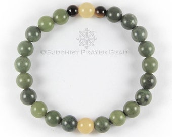 Jade Bracelet | Green Tara Bracelet | Jade Beads | Beaded Bracelet | Buddhist Bracelet | Yoga Bracelet