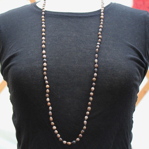 Brown Seeds Collier Jobs Tear Seeds Natural Color Bijoux faits à la main Graines asiatiques