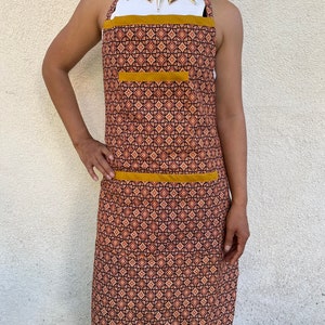 Apron Handmade Apron Khmer Apron Cambodian apron Khmer design apron with 3 pockets Beautiful gift fro Cambodian