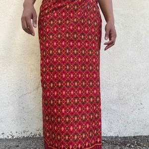 Sarong khmer Asian warp skirt Cambodian traditional sarong khmer Thai , Lao Warp free size