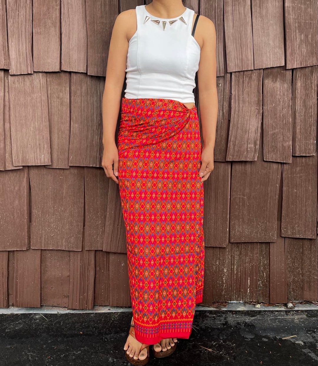Sarong Khmer Asian Warp Skirt Cambodian Traditional Sarong Khmer Thai