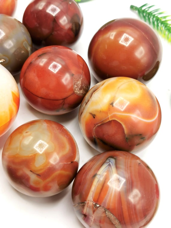 Fire Agate Spheres Fire Agate Spheres