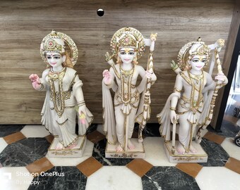 White Marble Ram Darbar, Ram Pariwar Statue, Ram Darbar Statue