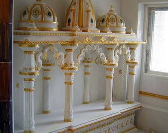 White Marble Temple,marble temple for home,worship,religious occasion