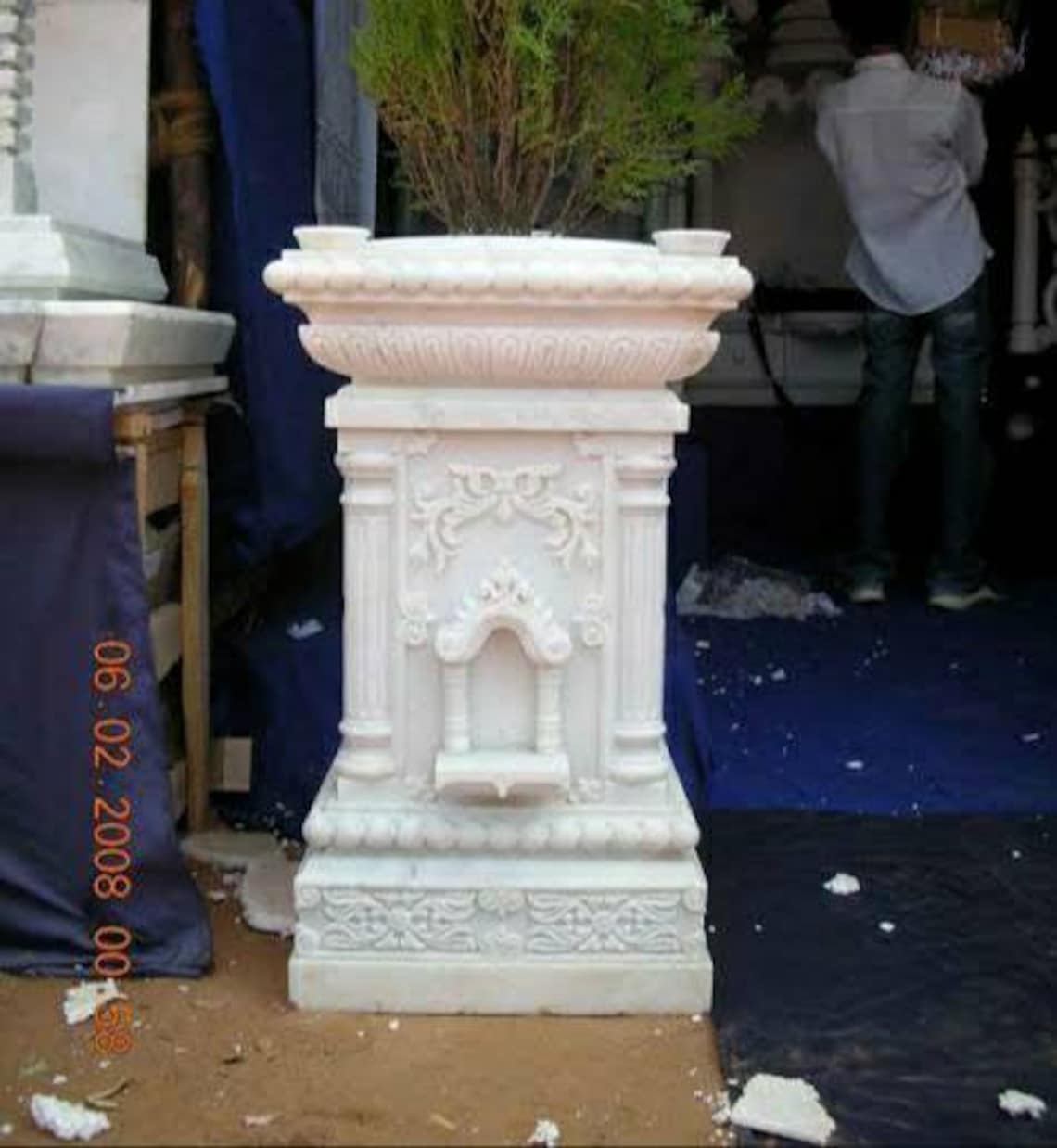 Marble Tulsi Pot Tulsi Kyara Tulsi Stand for Etsy Australia