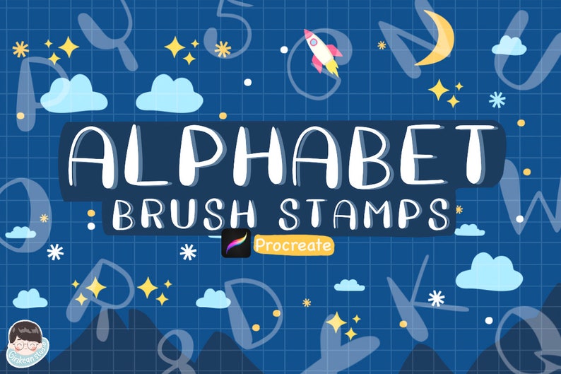 26 Alphabets ABC Brush Procreate Etsy