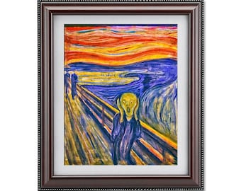 The Scream by Edvard Munch Fine Art Print – Proto-Expressionism Wall Decor