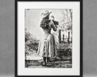 Annie Oakley Photograph: Vintage Wild West Portrait Art Print - Etsy