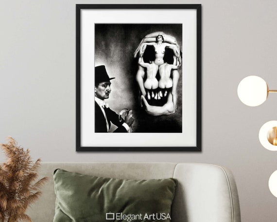 Salvador Dali Skull of Nudes - in Voluptas Mors - Fine Art Print