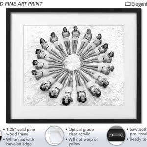 Vintage 1940s Beach Art Framed Fine Art Print