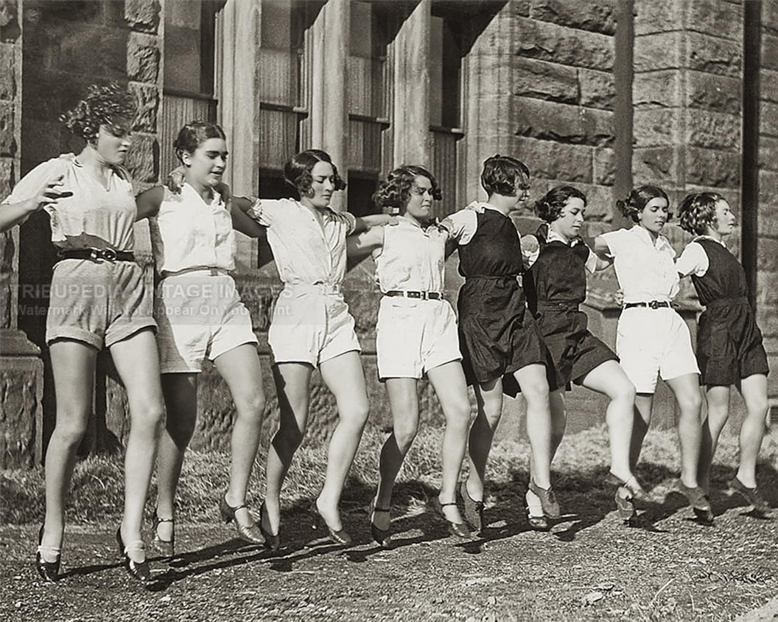 Vintage 1930s Photo Group Of High School Girls Dancing By Etsy