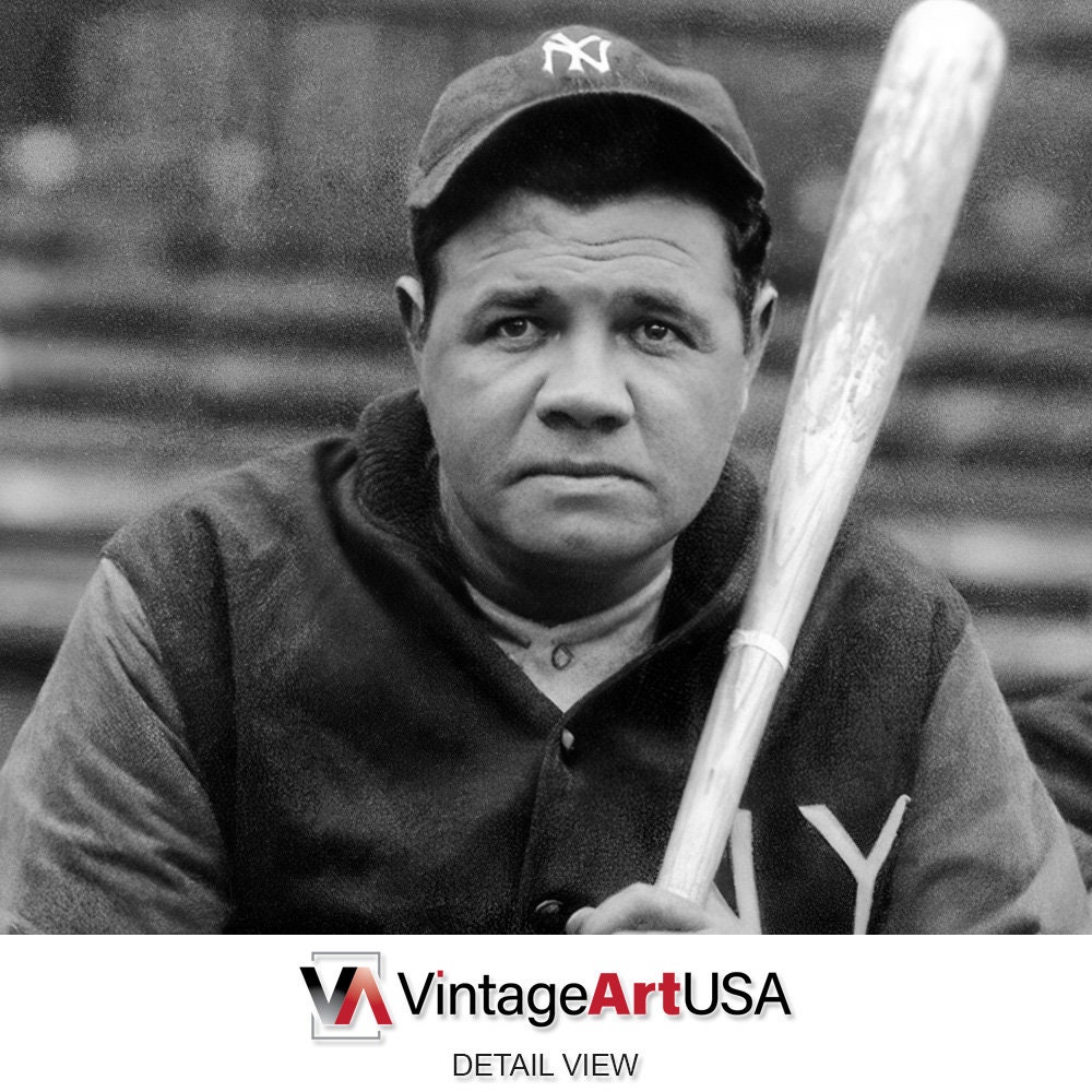 1930 Babe Ruth Photo Print New York Yankees Wall Art Teammates Bill ...
