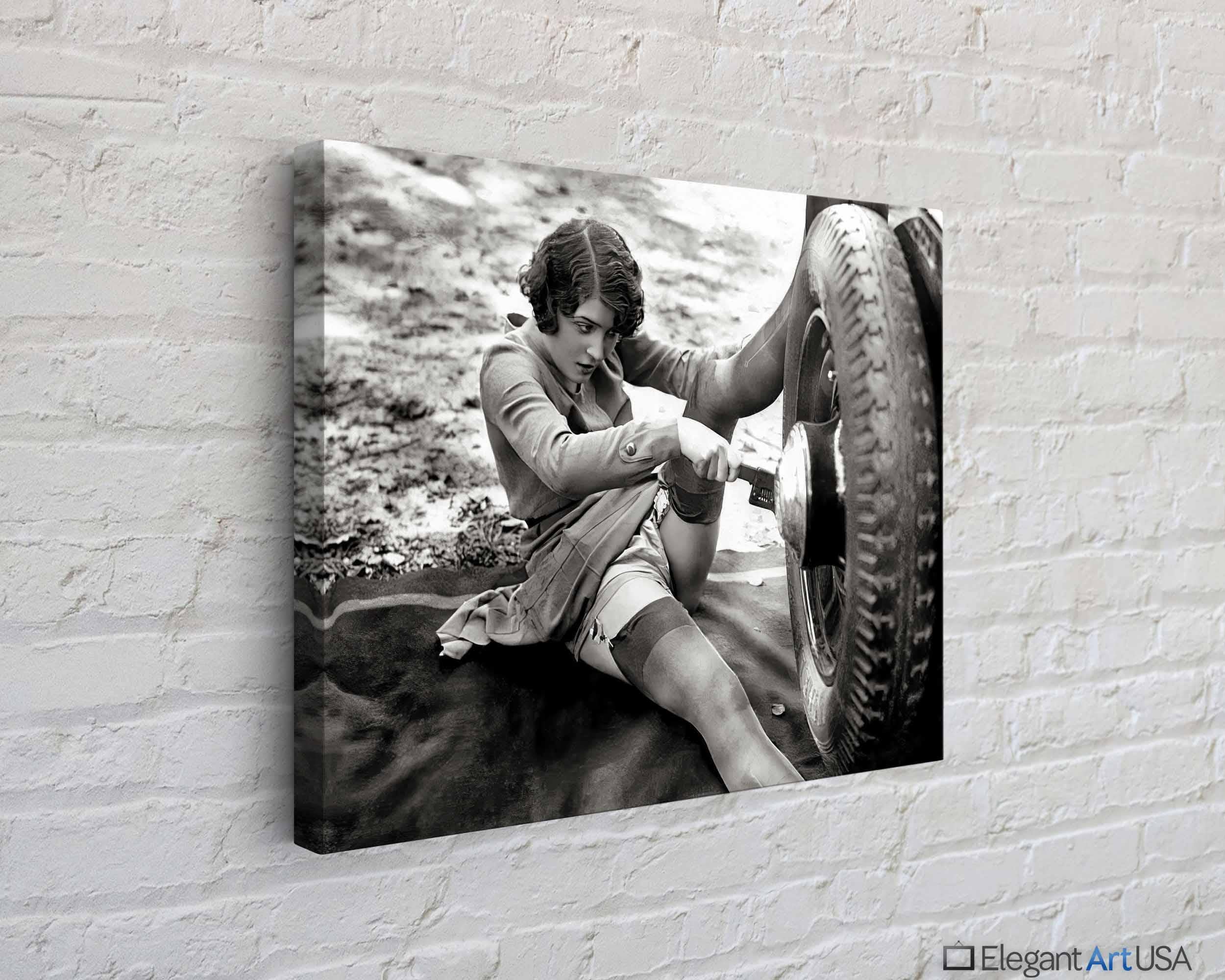 Vintage Wall Art Car Guy Gift Garage Decor Retro Wall Art Vintage Gift for Him Retro Decor Car Wall Art Man Cave Car Decor Art Gift for Dad