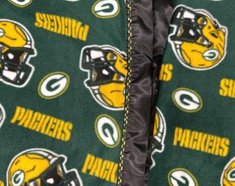 Green Bay Packers Football Fleece Blanket