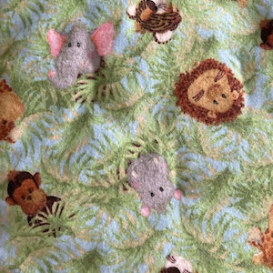 Baby jungle Animals! flannel blanket