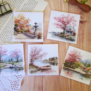 Stickers de fond "Springtime" background stickers autocollants pour planner, journaling, bullet journal, art journal, scrapbooking