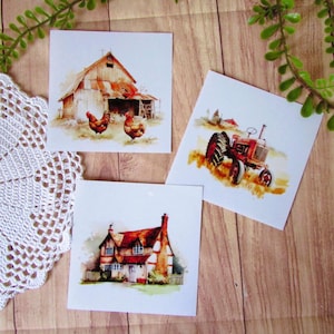 Stickers de fond "rustic cottage" pour art journal, journaling, bullet journal, planner, scrapbooking, background stickers