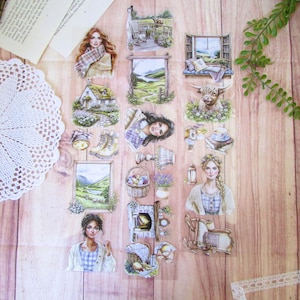 Adesivi a nastro ad anello 7x100cm Highland, diario d'arte, journaling, diario spazzatura, diario creativo, scrapbooking