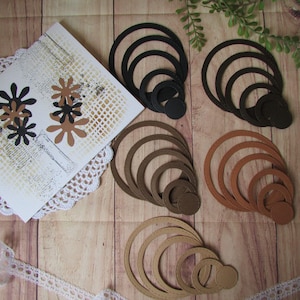 Pack de 30 cadres die cuts découpe en papier cartonné 216g pour art journal, scrapbooking, journaling, junk journal, journal
