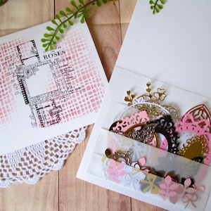 Pack de die cuts pour art journal, journaling, scrapbooking, junk journal, bullet journal, ephemera, découpe en papier, frames,